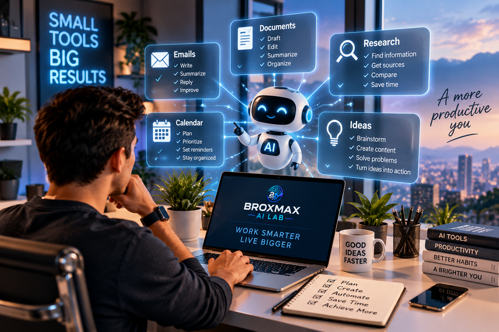 AI tools that save time for emails, research, documents and everyday productivity